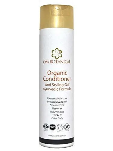 Ayurvedic Conditioner & Styling Gel – All-Natural Hair Treatment, Sulfate-Free, Silicone-Free, Vegan Leave-In/Rinse-Off Conditioner & Gel for Men & Women