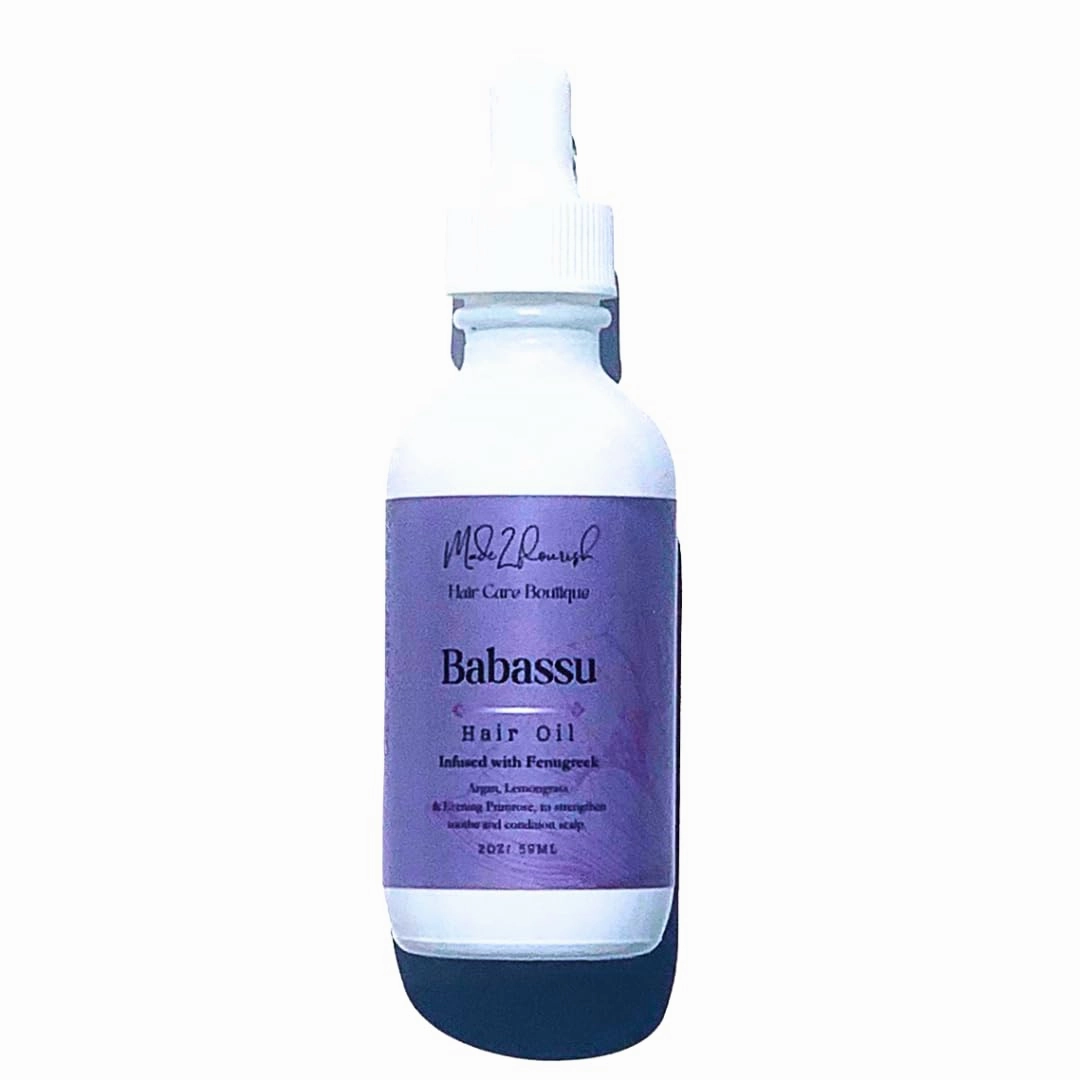 Babassu & Fenugreek Strengthening Growth Oil, Hair Revitalizing Oil, Multi-Purpose, Cactus & Argan, Potent, Lightweight, Non-Greasy, Soothes Scalp, Reduces Dryness, Thickens Hair