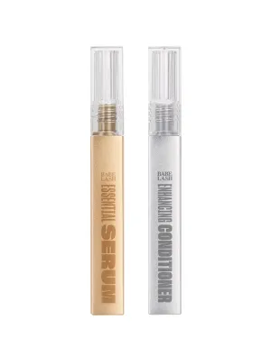 Babe Lash AM/PM Kit - 2mL Essential Serum & 3mL Enhancing Conditioner, Lash Enhancing Serum for Natural Lashes and Extensions, Value Gift Set