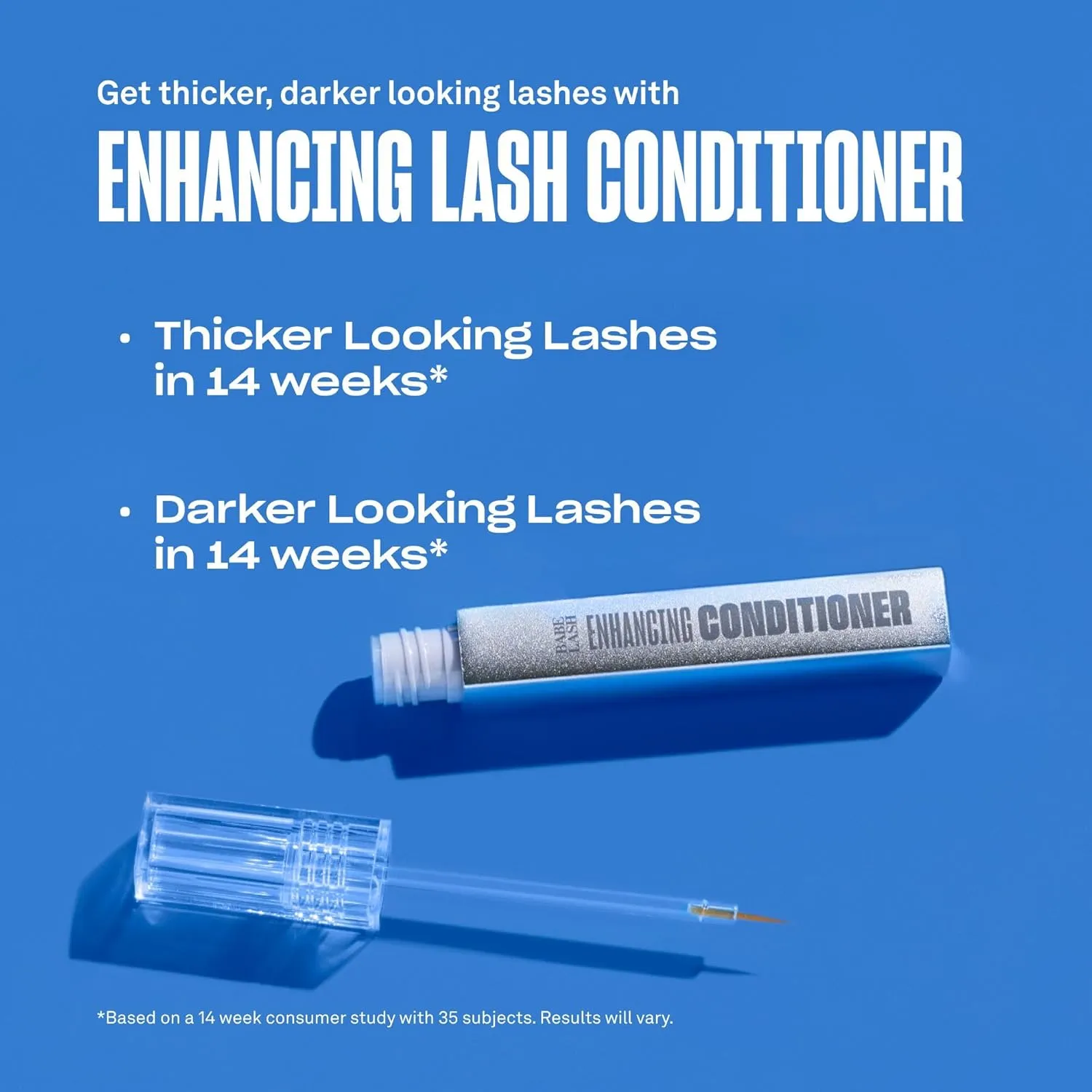 Babe Original Babe Lash Enhancing Conditioner - Conditioning Serum for Eyelashes, with Peptides and Biotin, Promotes Fuller & Thicker Looking Lashes, Companion to Essential Lash Serum