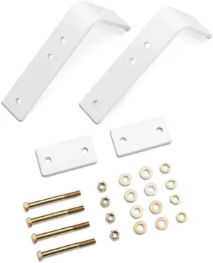 BACKRACK RealTruck Light Bar Brackets | White, Pair | 91006W | Universal w Frame's