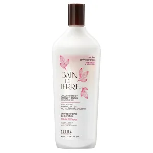 Bain de Terre Keratin Phyto-Protein Color Protect Strengthening Conditioner, Color-Safe Strengthening for Weak & Damaged Hair, Sulfate-Free, Paraben-Free