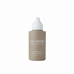 Bali Body Tinted Super Serum SPF30 | Natural Shade Daily Skincare for All Skin Types | Hyaluronic Acid Infused Skin Perfector for Glowing Skin | Vegan, Cruelty Free, Australian Made (30ml/1.01fl oz)