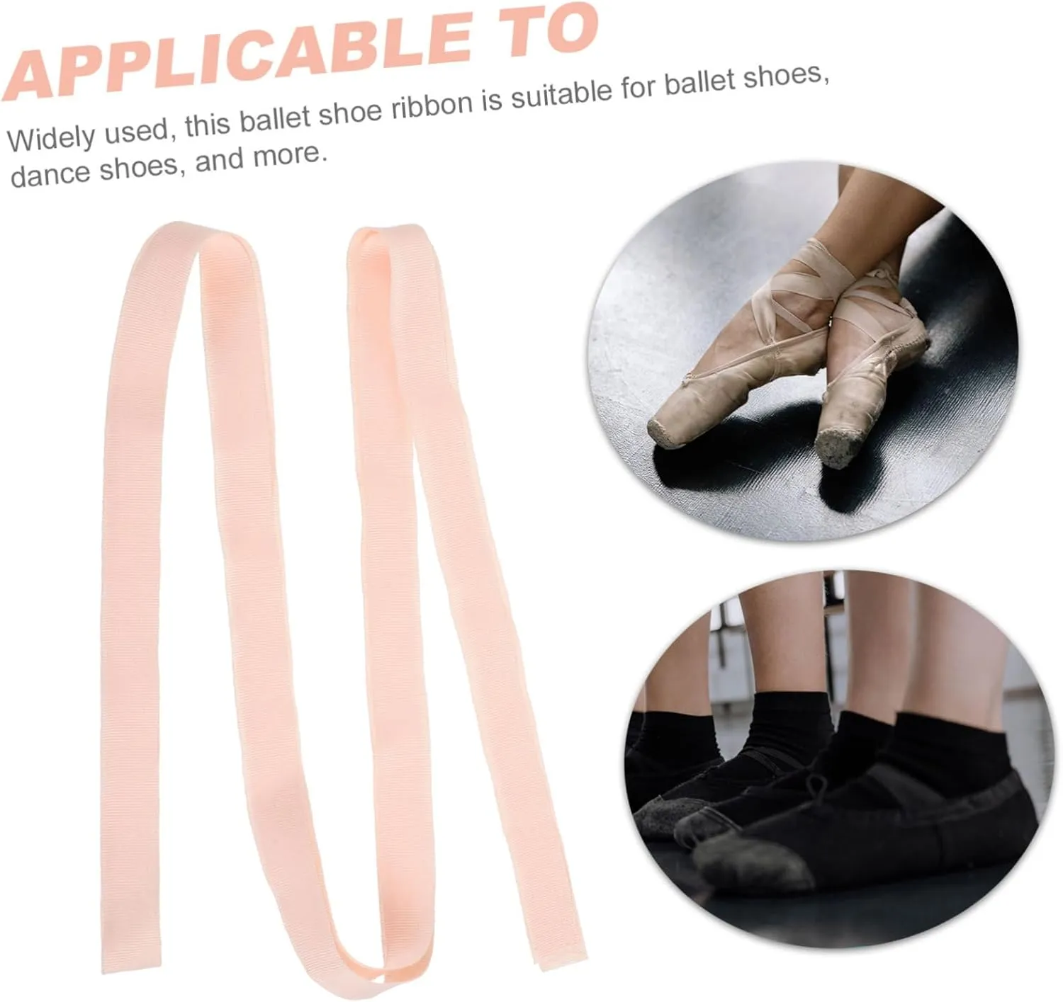 Ballet Shoe Ribbon for Elegant Pointe Shoe Ribbons Ballet Durable Canvas Material for Dance Shows Chic