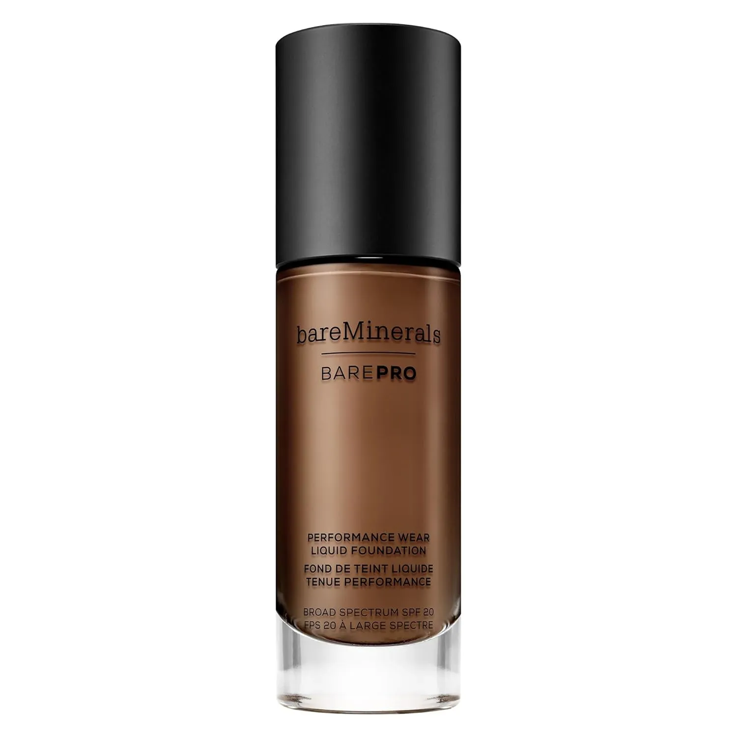 bareMinerals Barepro Performance Wear Liquid Foundation SPF 20, Breathable Makeup for Face, Full Coverage, 24HR Wear, Natural Matte Finish, Vegan