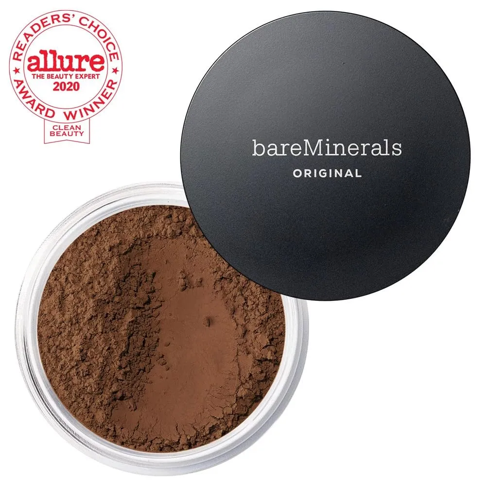 bareMinerals Original Loose Powder Foundation SPF 15, Lightweight Mineral Loose Powder Foundation Makeup, Buildable Coverage, Talc Free, Vegan