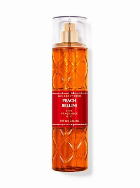 Bath and Body Fine Fragrance Mist PEACH BELLINI 8oz Body Spray Mist Bottle