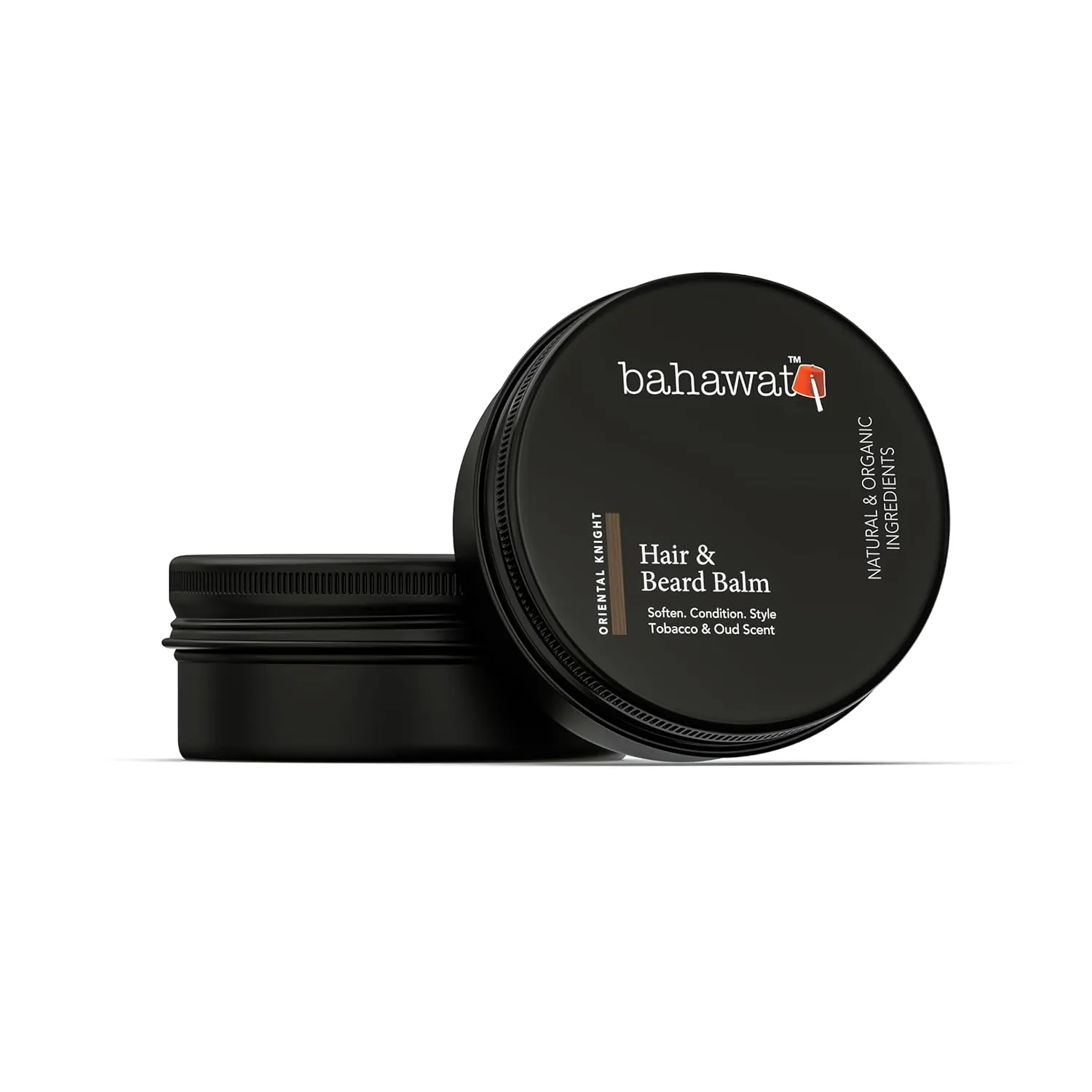 Beard Balm Tobacco Oud - Styles, Strengthens & Softens Beards - Natural Beard Conditioner- ZERO GRIT Balm - reduces beard itch, 2 ounce