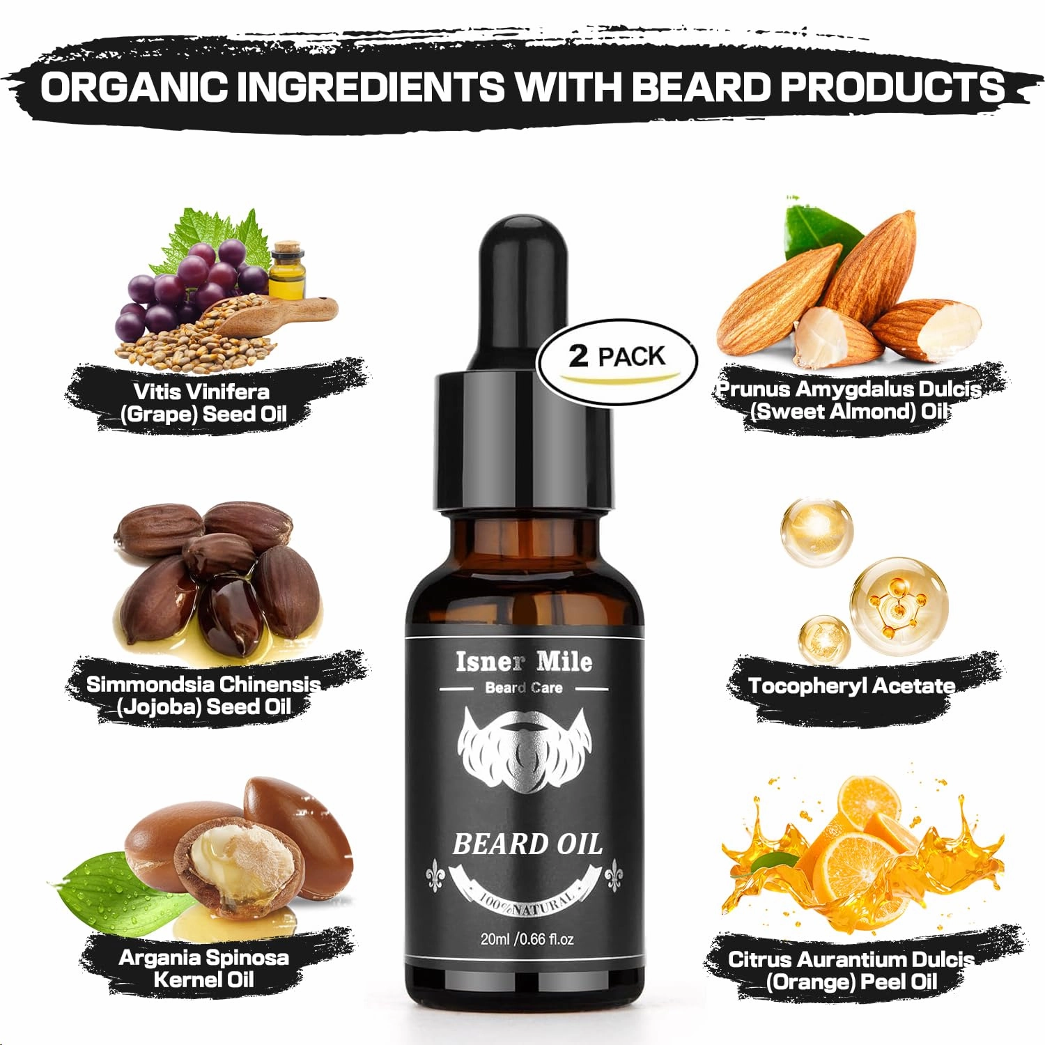 Beard Grooming Kit, Beard Oil and Balm, Beard Wash & Conditioner, Beard Brush & Comb Set with Scissors, Birthday Gifts for Men, Valentines Gifts for Him, Fathers Gifts for Dad, Stocking Stuffers