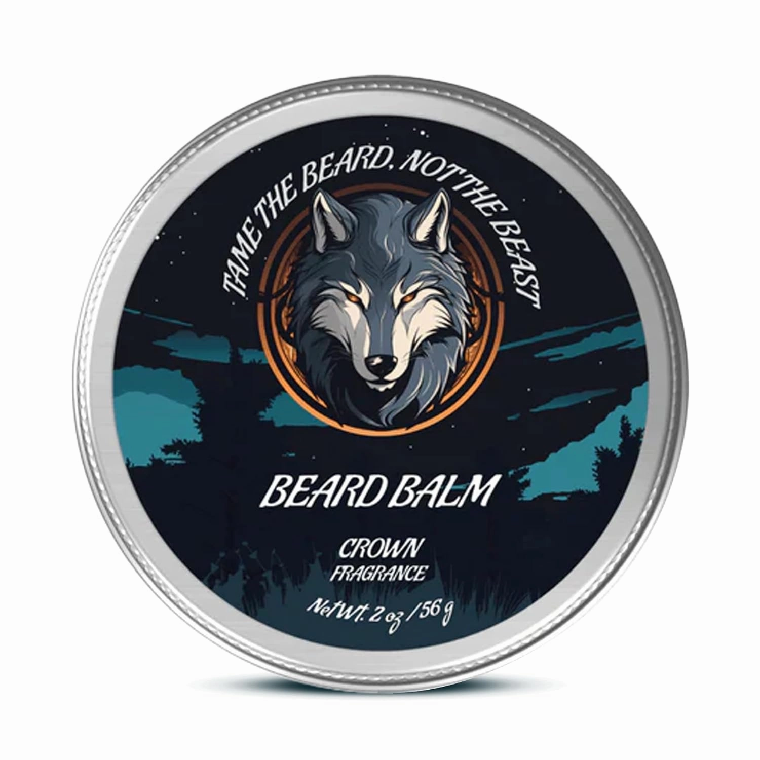 Beards and Stuff Crown Beard Balm - Beard Shaper for Men W/Beeswax & Essential Oils - Leave in Beard Conditioner for Men Flyaway Hair Tamer Helps Prevent Split Ends - Natural Unique Fragrances 2 oz