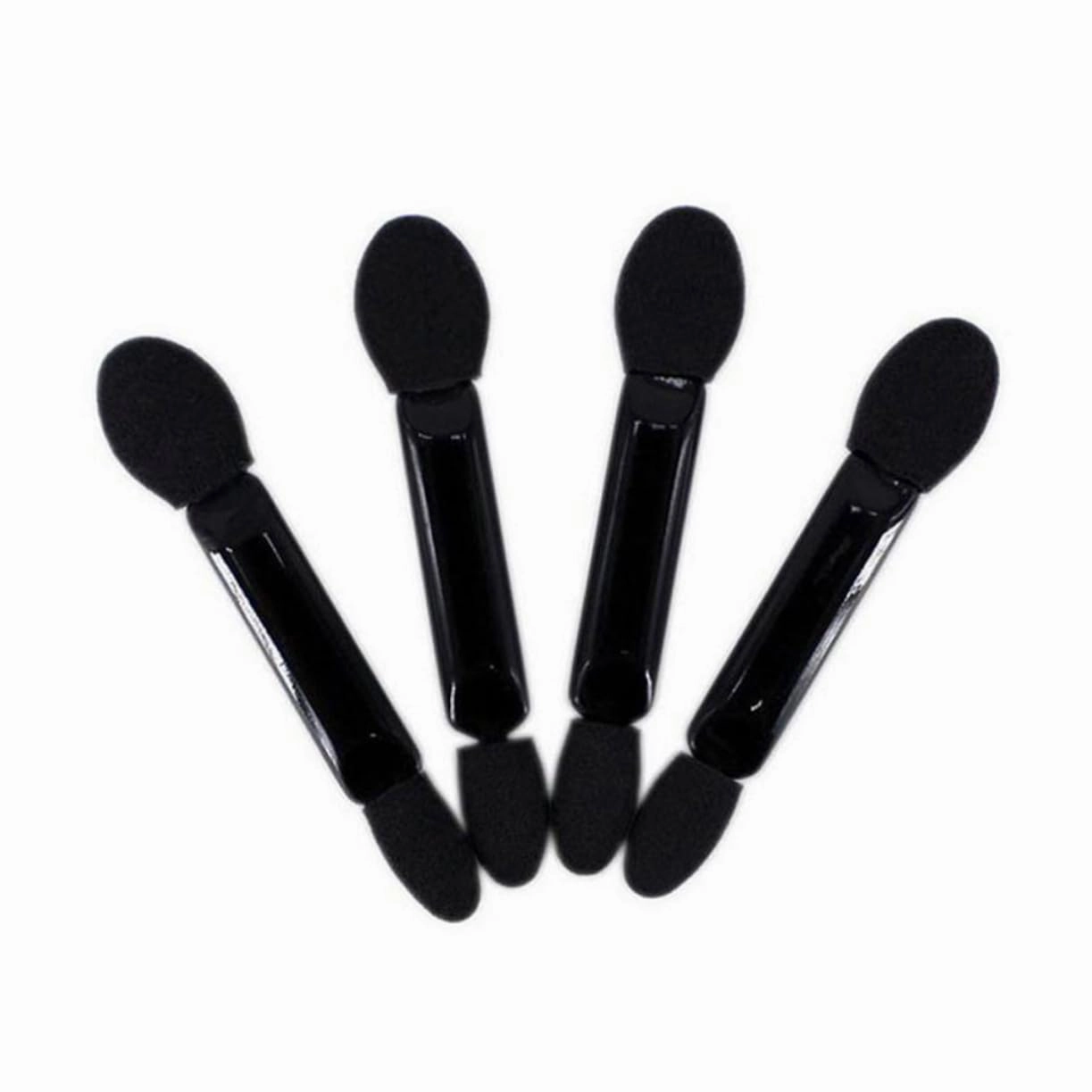 Beaupretty 200pcs Black Double-ended Eye Shadow Applicators Precision Makeup Brushes for Women Soft Sponge Tips for Natural to Dramatic Looks for Travel Parties and Daily Use