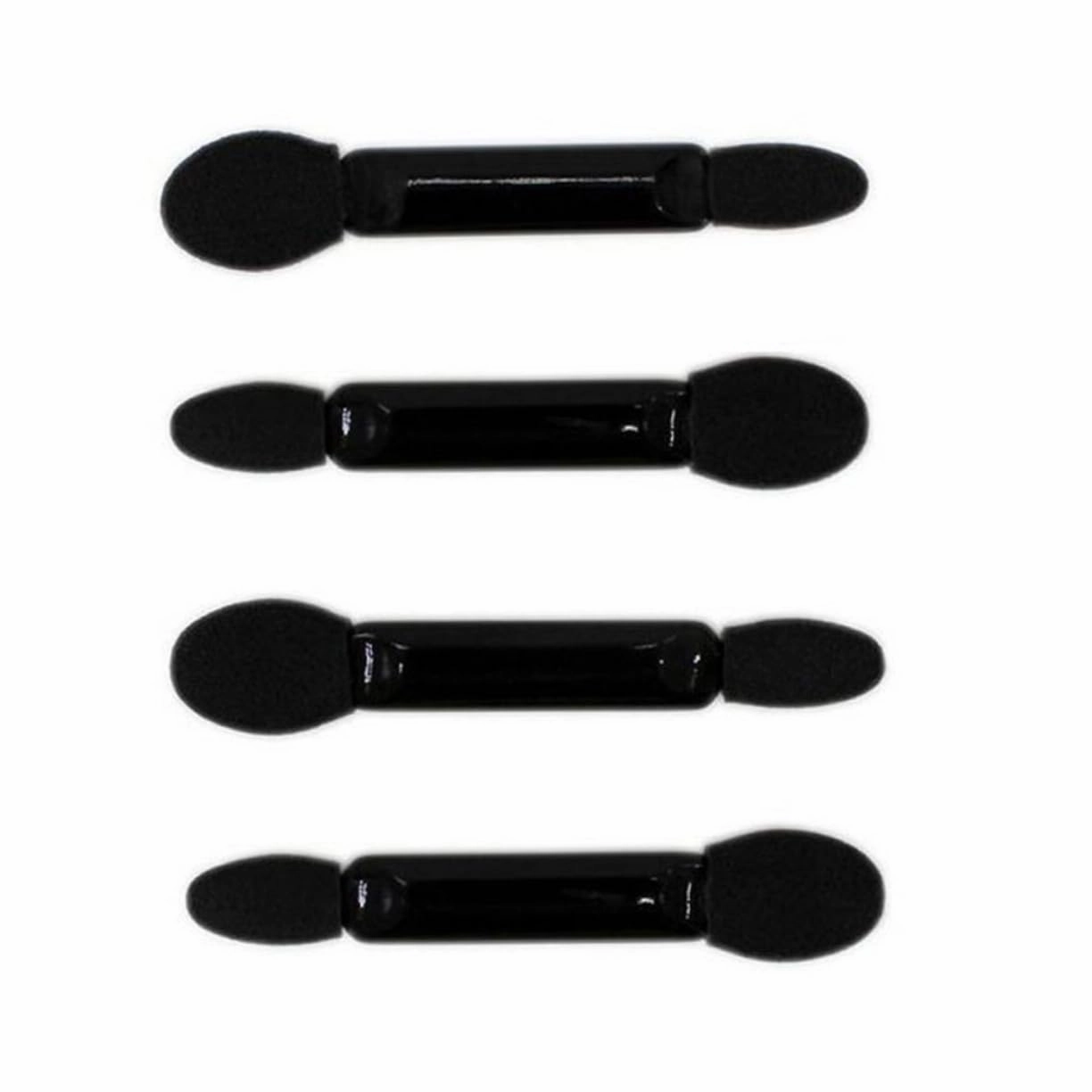 Beaupretty 200pcs Black Double-ended Eye Shadow Applicators Precision Makeup Brushes for Women Soft Sponge Tips for Natural to Dramatic Looks for Travel Parties and Daily Use