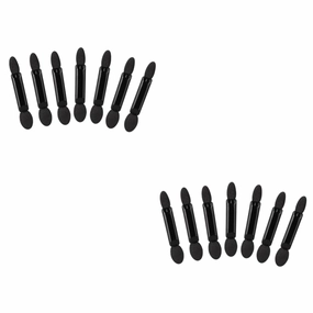 Beaupretty 200pcs Black Double-ended Eye Shadow Applicators Precision Makeup Brushes for Women Soft Sponge Tips for Natural to Dramatic Looks for Travel Parties and Daily Use