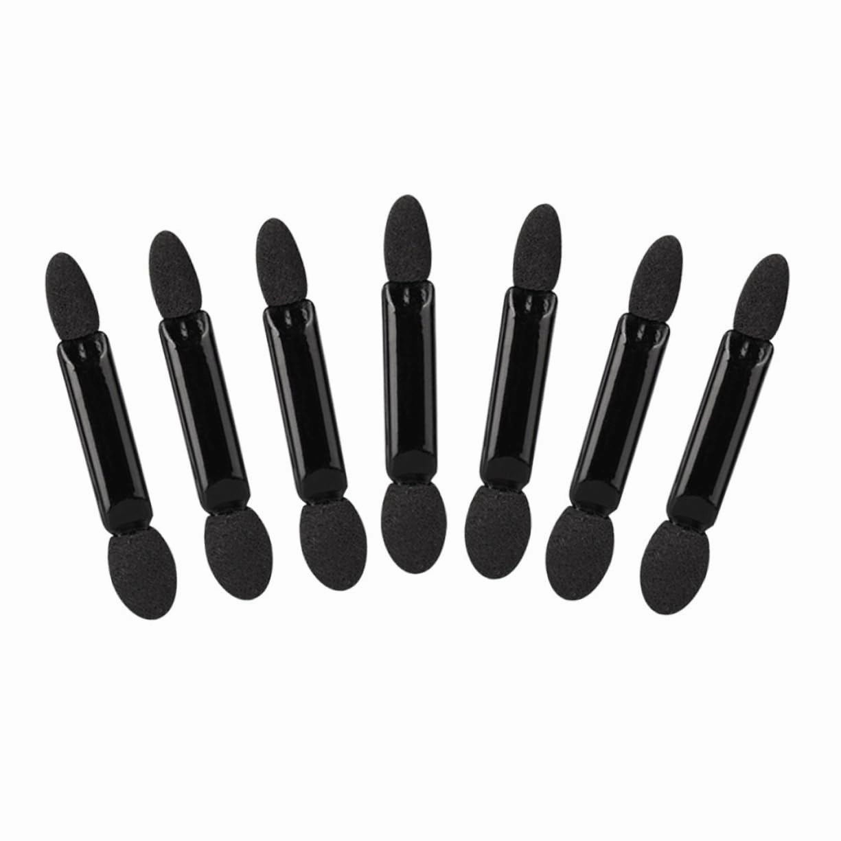 Beaupretty 200pcs Black Double-ended Eye Shadow Applicators Precision Makeup Brushes for Women Soft Sponge Tips for Natural to Dramatic Looks for Travel Parties and Daily Use
