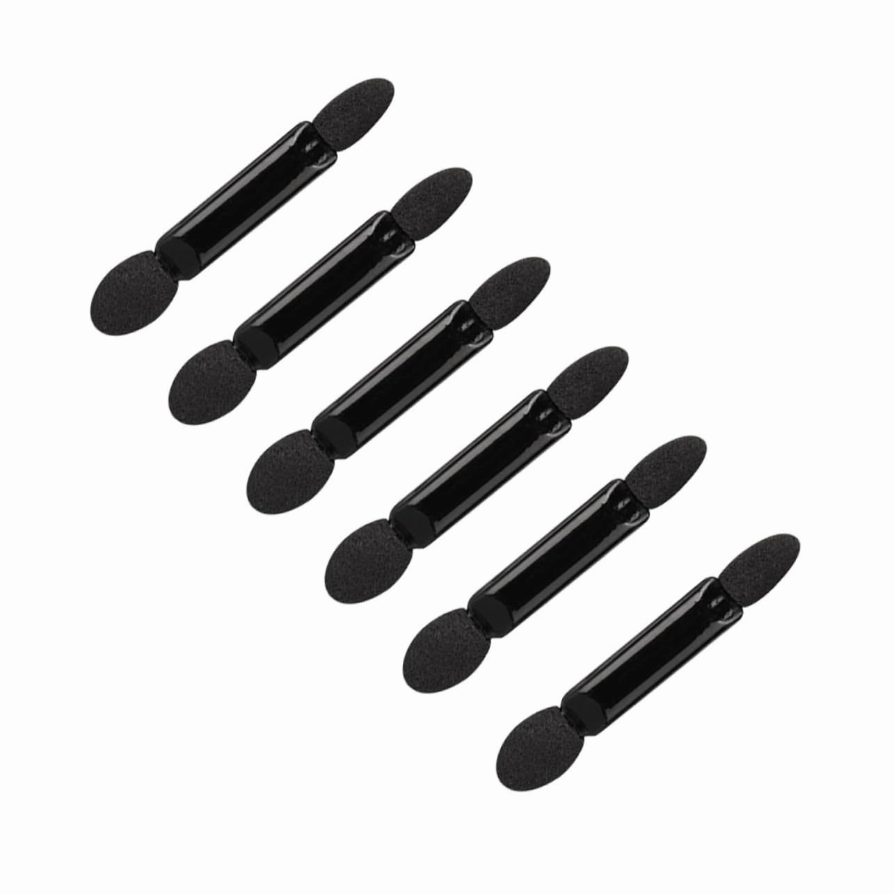 Beaupretty 200pcs Black Double-ended Eye Shadow Applicators Precision Makeup Brushes for Women Soft Sponge Tips for Natural to Dramatic Looks for Travel Parties and Daily Use