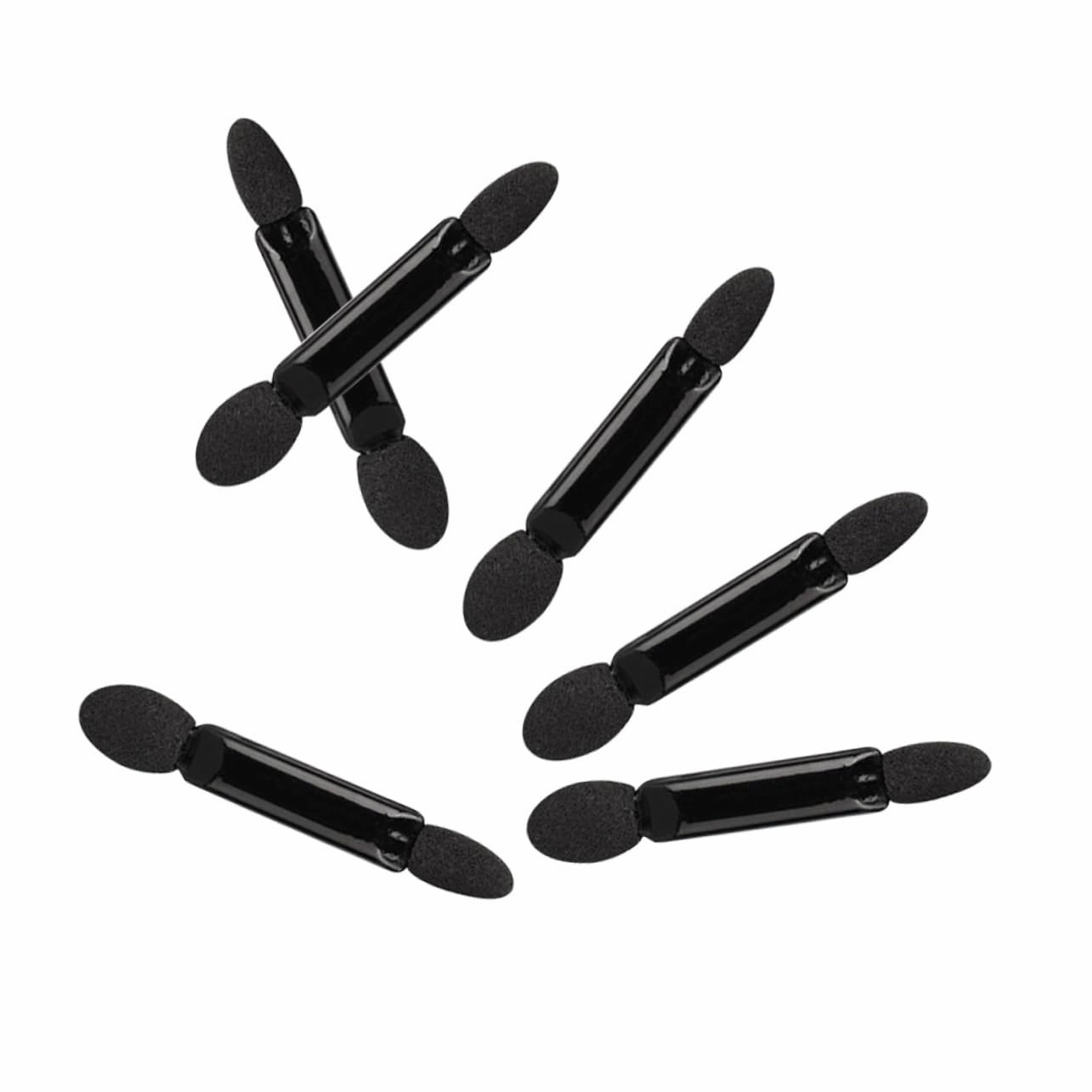 Beaupretty 200pcs Black Double-ended Eye Shadow Applicators Precision Makeup Brushes for Women Soft Sponge Tips for Natural to Dramatic Looks for Travel Parties and Daily Use