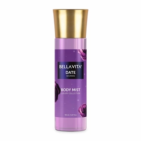 Bella Vitaa Luxury Date Women Body Spray Mist Perfume for Refreshing Floral & Vanilla Long Lasting Fragrance with Pink Pepper and Red Fruits, 150 ml