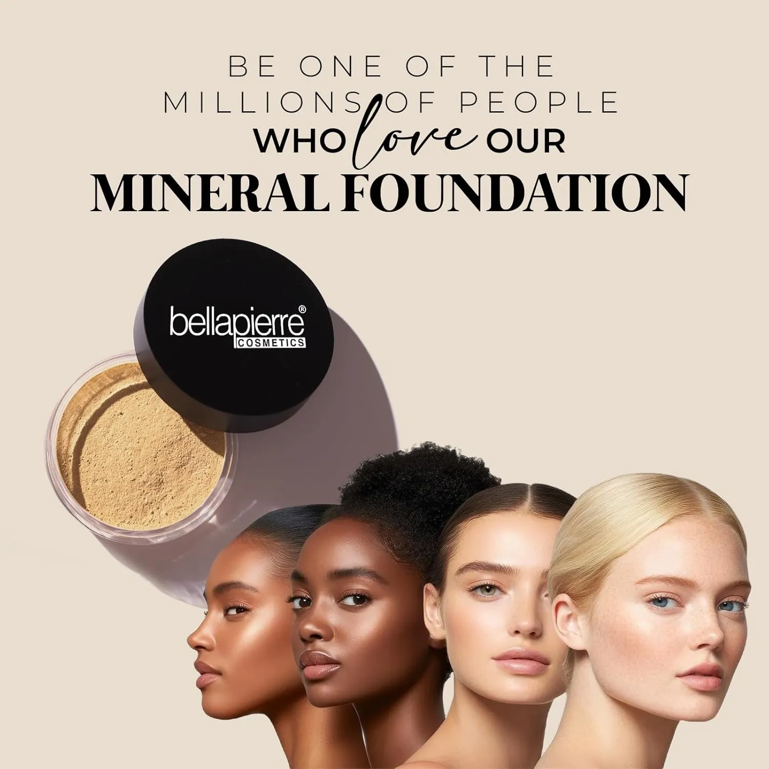 bellapierre Mineral Foundation SPF 15 - Loose Powder Foundation | Vegan & Cruelty Free Natural Makeup | Full Coverage Matte Finish | Hypoallergenic | Oil & Talc Free - 0.32 Oz - Ultra