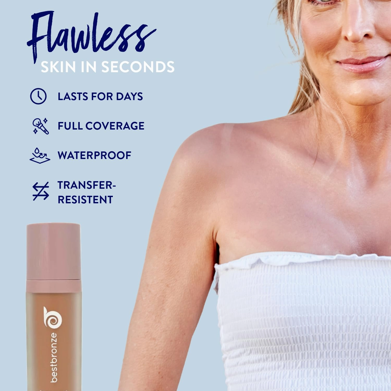 Best Bronze Bombshell Body Makeup - Tattoo Cover Up Makeup & Body Foundation Waterproof - Tattoo Concealer Waterproof for Scars, Varicose Veins Cover Up & Leg Foundation (C10 Tan Honey)
