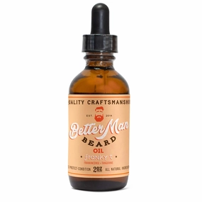 BETTER MAN BEARD Franky T Beard Oil (Frankincense   Tangerine) - 2 oz All-Natural Leave-in Beard Conditioner with Therapeutic Grade Essential Oils & 100% Natural Formula - OIL-FRT2