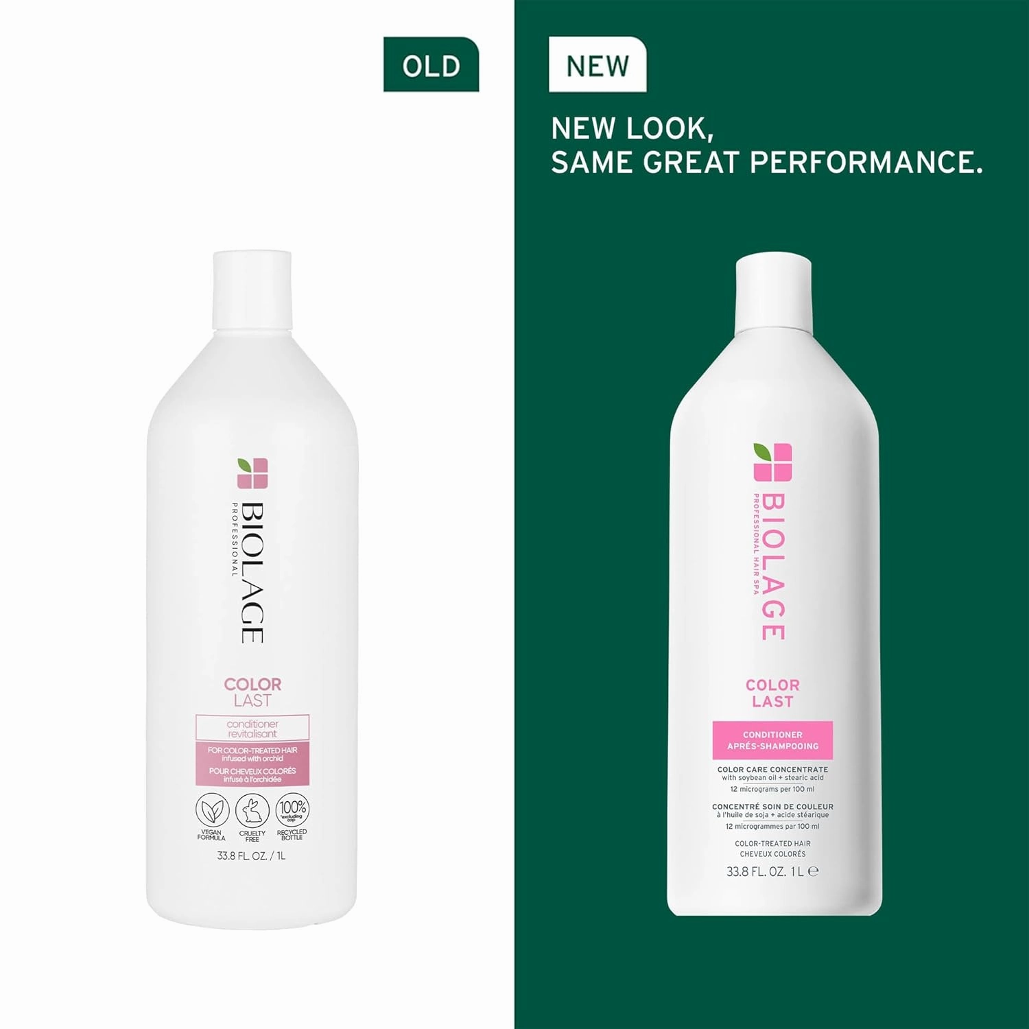 Biolage Color Last Conditioner - Protects & Preserves Color Treated Hair, Nourishes & Repairs, Vegan, Paraben-Free, Packaging may vary