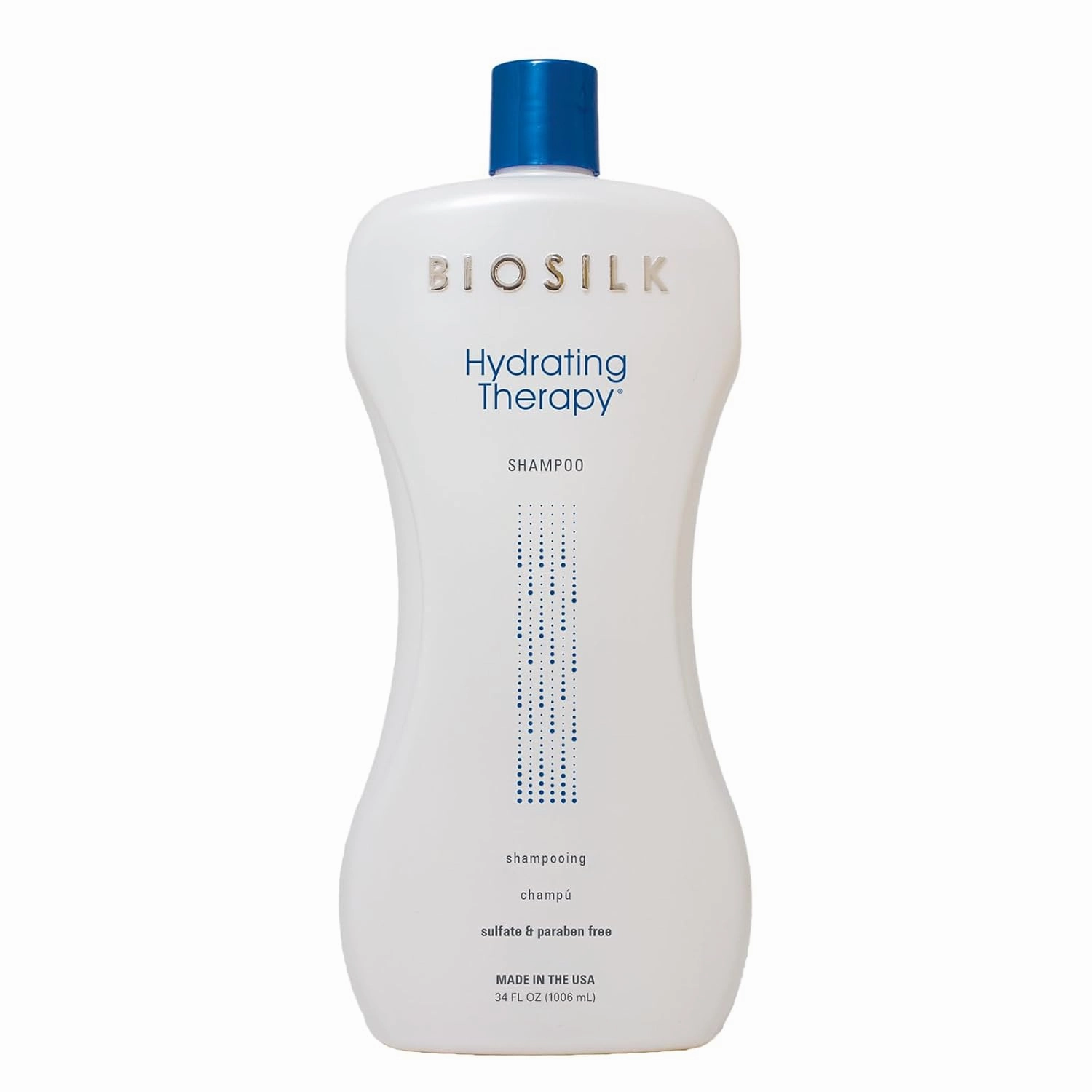 BioSilk Hydrating Shampoo, Replenishes Hair Moisture For Strong, Smooth Hair, Sulfate, Paraben, & Cruelty-Free, 34 Oz