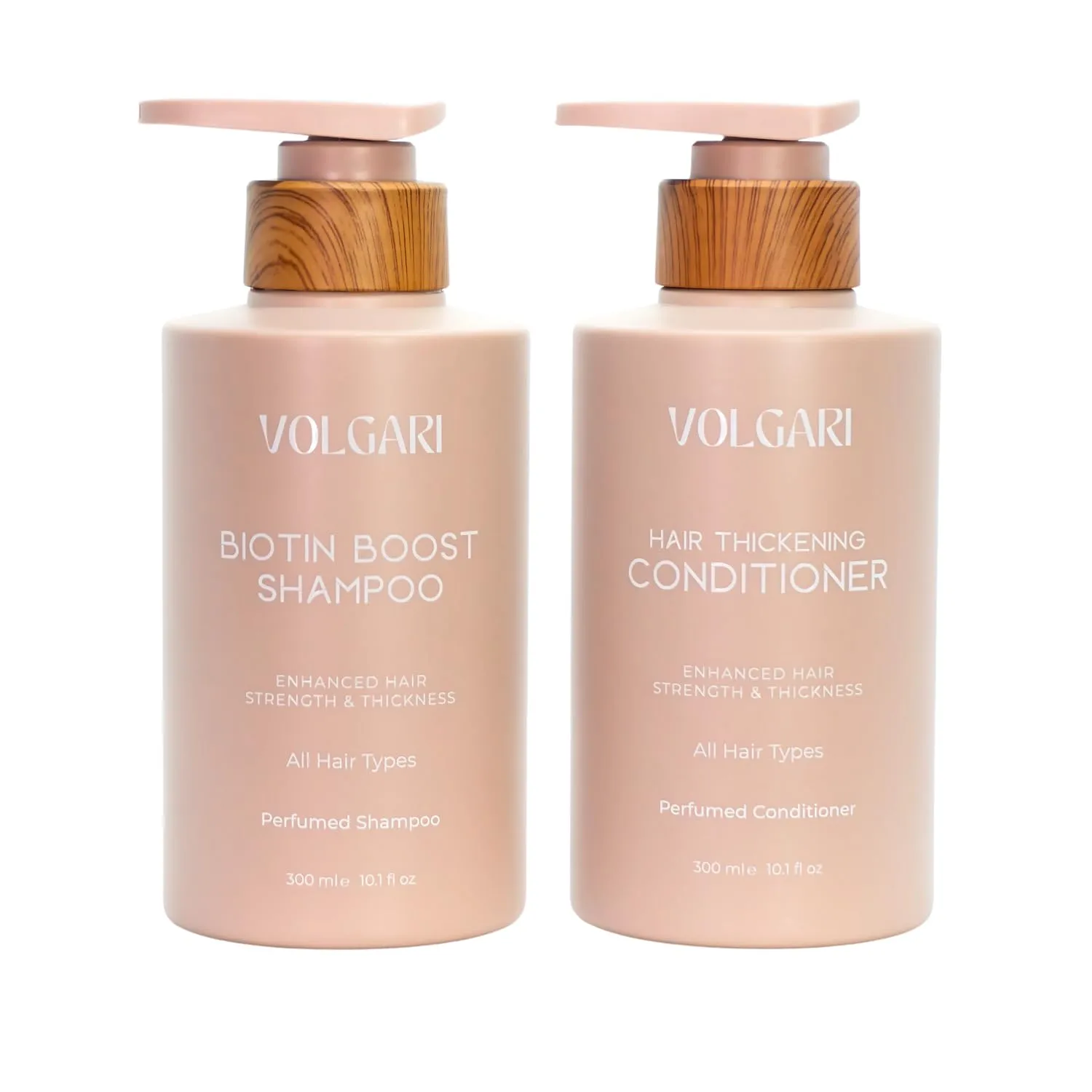 Biotin Shampoo and Conditioner Set, 20.28 Fl Oz - Scented Volumizing Shampoo and Conditioner, Thickening Formula to Strengthen & Nourish Hair, Ideal for Fuller-Looking Hair