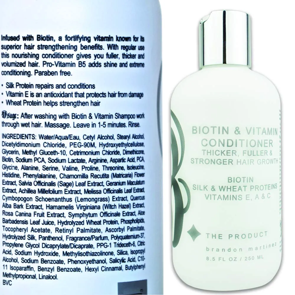 Biotin Vitamin Hair Growth Conditioner-(High Potency) Biotin Conditioner For Fastest Hair Growth, Anti Hair Loss Conditioner, Vitamins E, A, And C, B. THE PRODUCT