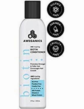 Biotin Hair Growth Conditioner, AWE Inspiring Natural Thickening Volumizing Deep Conditioning Treatment for Hair Loss and Thinning Hair - SLS-Free, Paraben-Free, Cruelty-Free, Moisturizing