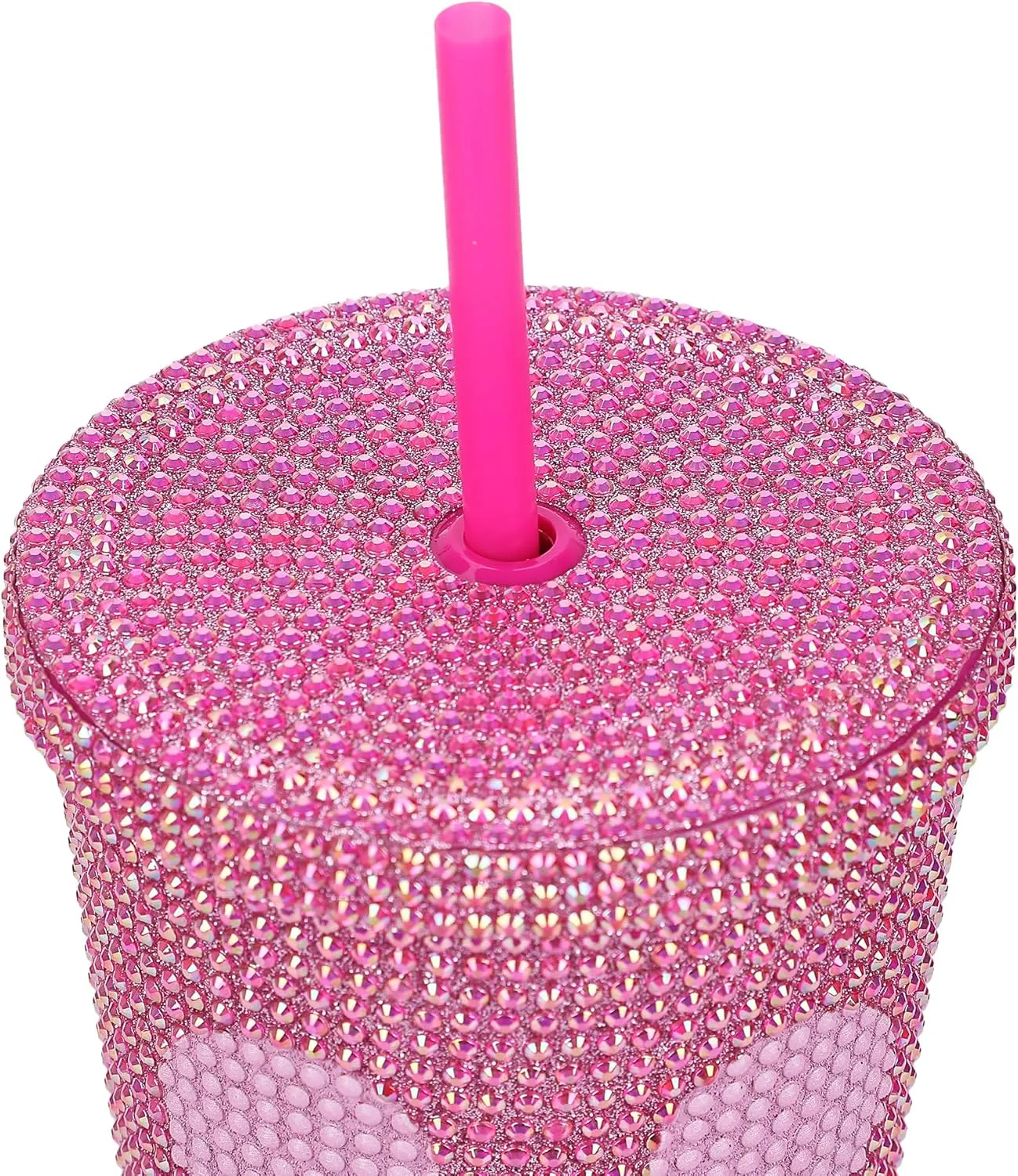 Bioworld Disney Mickey Mouse Ears 20 Oz Pink Rhinestone-Studded Plastic Cup