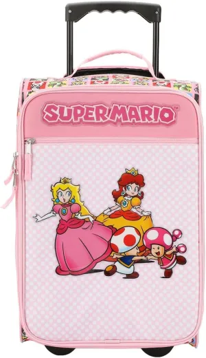 Bioworld Super Mario Bros Character Squares 18" Soft-Sided Luggage