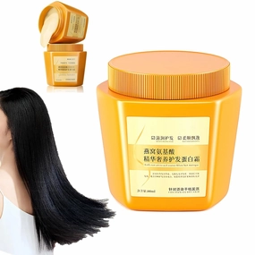 Birds Nest Amino Acid Essence Luxury Nourishing Hair Protein Cream, Moisturizing Repair Hair Care Conditioner, Repair Cream for Dry Damaged