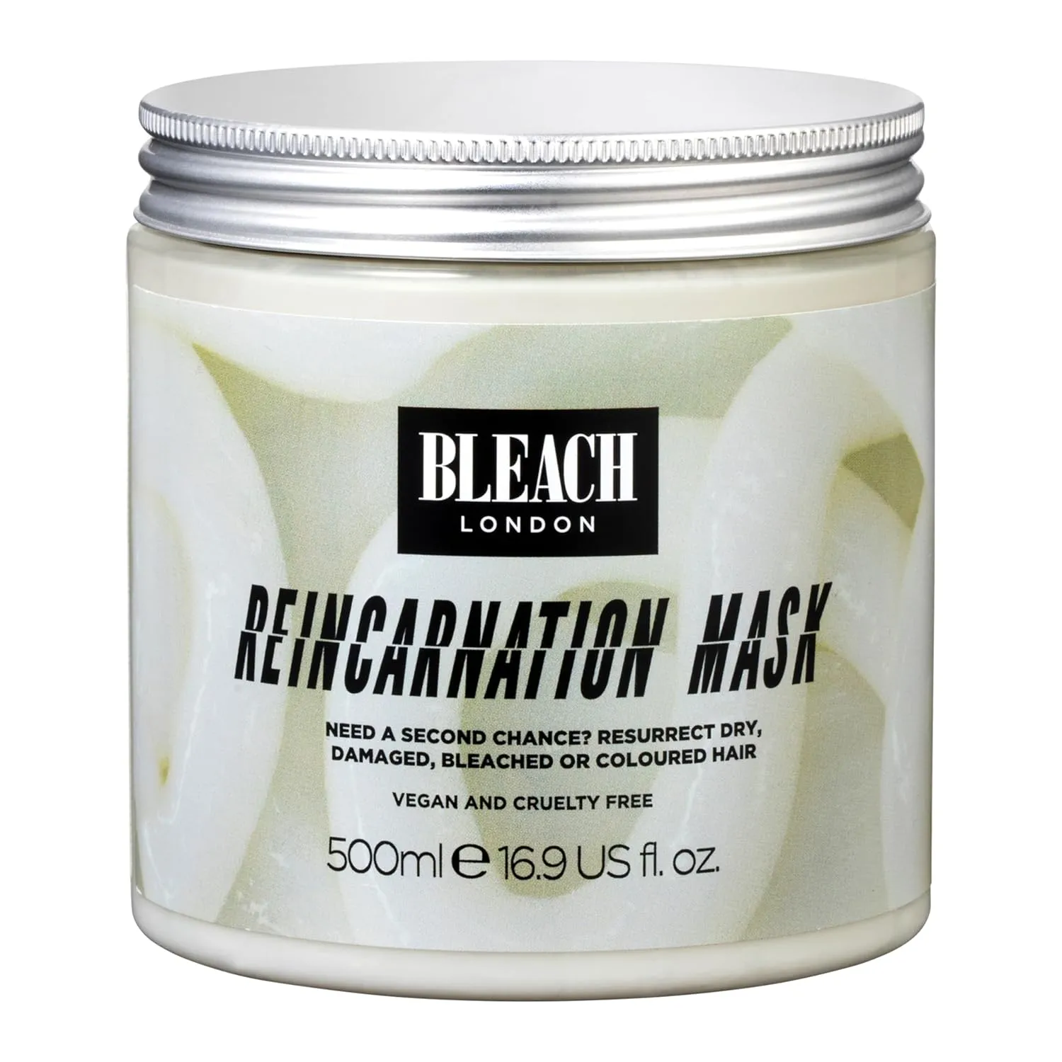 Bleach London Reincarnation Mask: Bond-Restoring Protein Hair Treatment Repairs and Nourishes Dry Damaged Hair - Vegan & PETA-Approved (500 ml / 17oz)