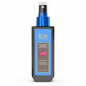 Blue Nectar Hair Growth Serum with Rosemary Oil for Hair Growth | Ayurvedic Hair Tonic Spray (8 Herbs, 3.38 Fl Oz)