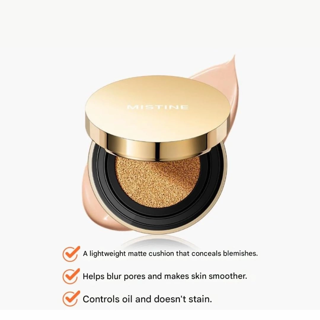 Blur Matte Air Cushion Foundation [12g   Refill] – Lightweight | Pore-Blurring | Matte Finish | Oil Control (LF100 (Pink Nude))