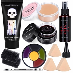 BOBISUKA Demonic Special Effects SFX Halloween Makeup Kit   150ml Oil-Based White Face Body Paint Cream for SFX Cosplay Halloween Costume Makeup
