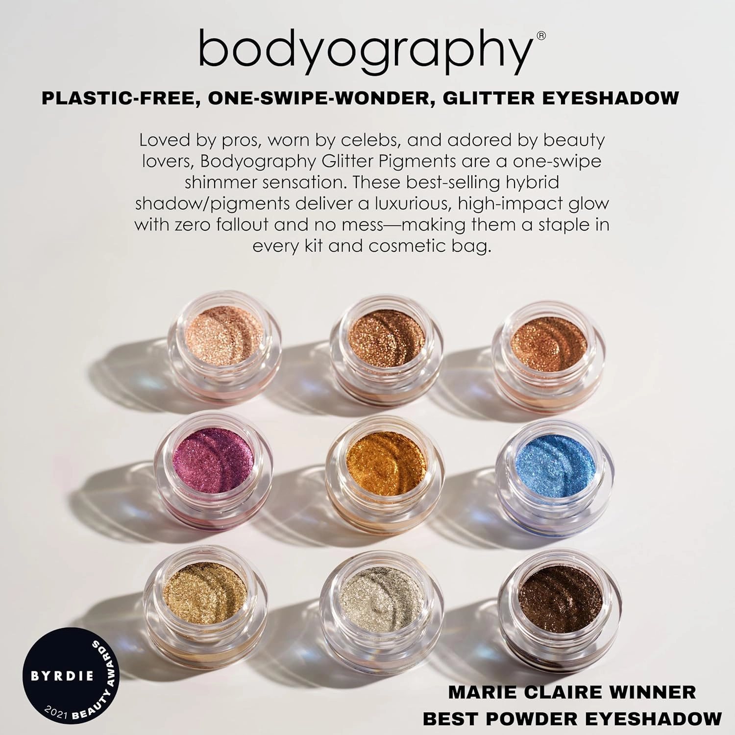 Bodyography Glitter Pigment - Sparkler Peach Gold for Women - 0.105 oz Eye Shadow