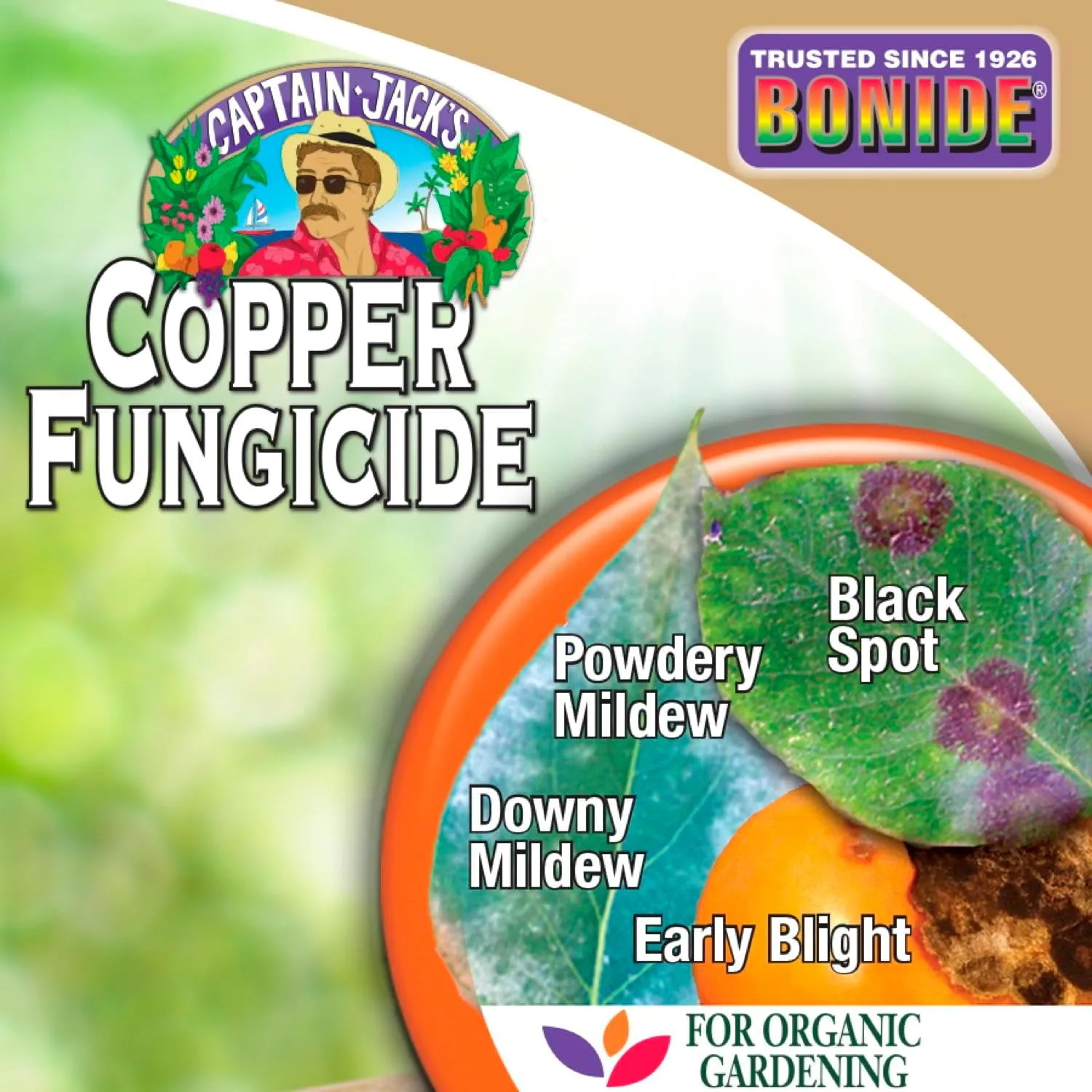 Bonide Captain Jack's Copper Fungicide, 32 oz Ready-to-Spray Disease Control Solution for Organic Gardening, Controls Leaf Curl