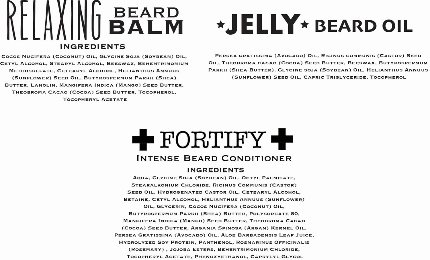 Bossman Essentials Beard Kit for Men – Beard Oil Jelly, Fortifying Conditioner Cream & Beard Balm – Grooming Care Accessories (Naked - Unscented)