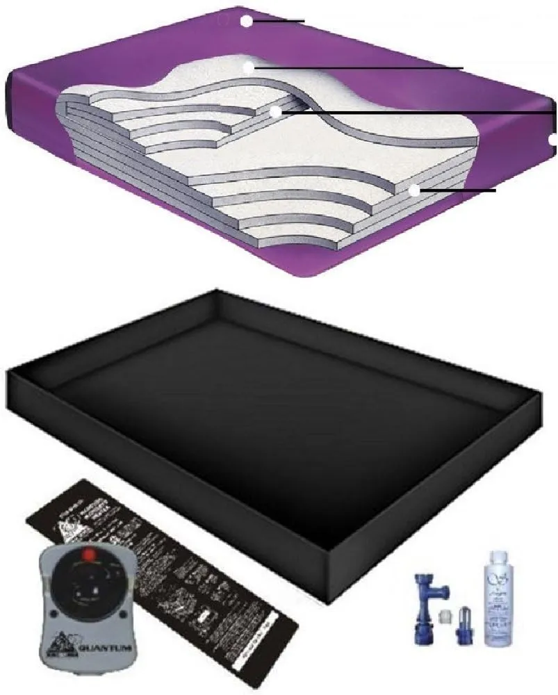 Boyd's 99% WAVELESS WATERBED Mattress/Liner/Heater/Fill Drain/Conditioner KIT (California King 72x84 TranquilSupportG1)
