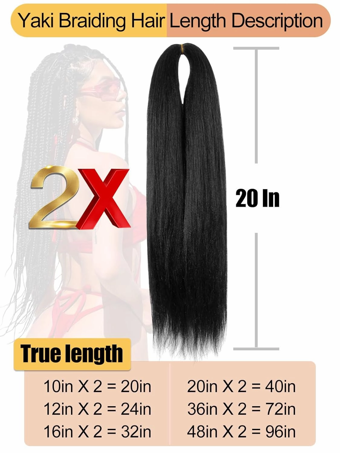 Braiding Hair 12 Inch Pre Stretched Color 1 Short Straight Crochet Braids Yaki Synthetic Hair 8 Packs (1#/Jet Black)