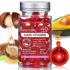Brand Hair Oil with Argan, Avocado, and Moroccan Oil for Frizzy and Damaged Hair - Nourishing Hair Serum and Leave-In Conditioner