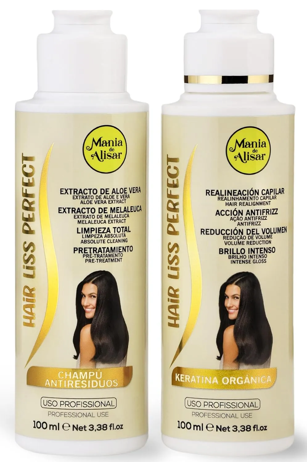 Brazilian Hair Straightening Organic (Brazilian Keratin Hair kit ( 100 ml / 3,38 fl.oz))