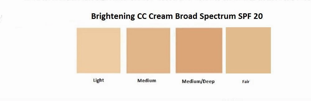 Brightening Color Correcting CC Cream SPF 20 mediam coverage - 4 in 1 - Foundation sunscreen anti aging moisturizer (Medium)