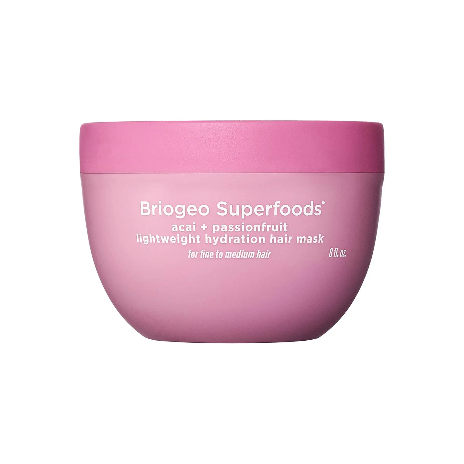 Briogeo Superfoods Acai   Passionfruit Lightweight Hydration Hair Mask – Deep Conditioner for Fine Hair, Boosts Shine & Softness, Weightless Moisture, Vegan & Cruelty-Free