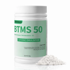 BTMS 50 Conditioning Emulsifier granules, 100% derived from plant-based，Ideal for Leave-in Conditioner, Lotions, Shampoos and More (16 oz)