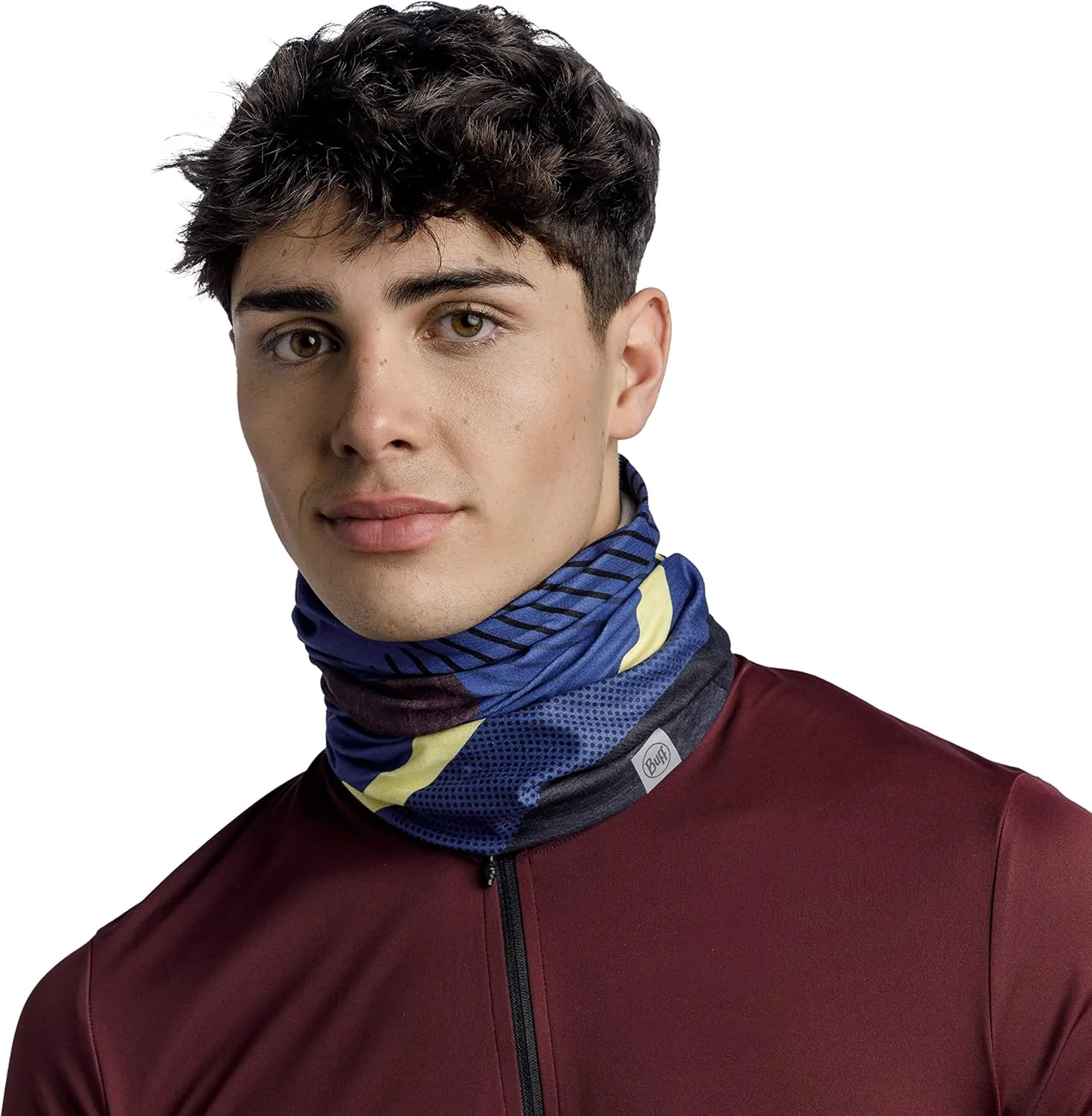 BUFF CoolNet UV Bike Neck Gaiter, Reflective, UPF 50 Sun Protection, Breathable Bandana, Quick Dry Face Mask, Adult Size