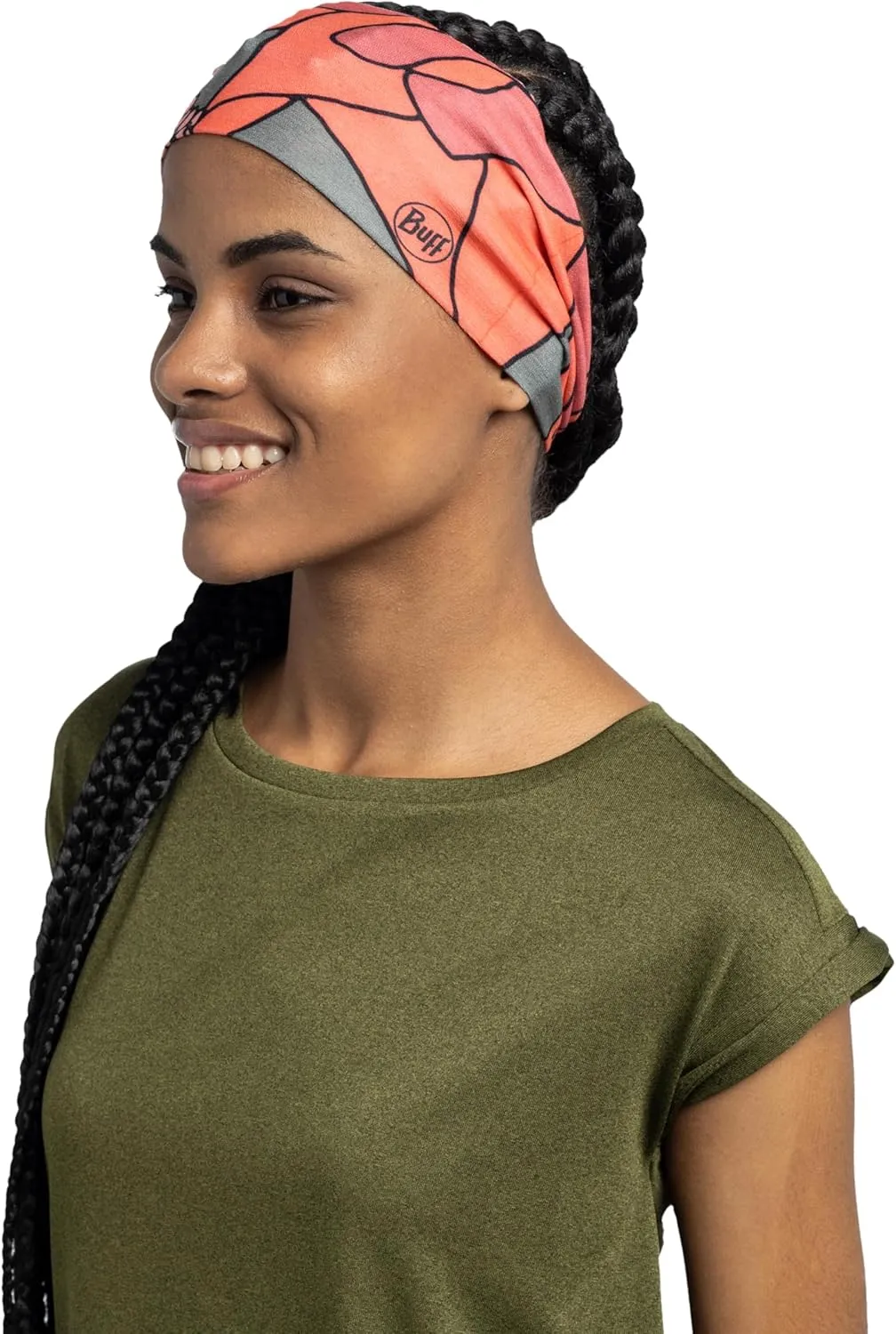 BUFF CoolNet UV Ellipse Headband, UPF50 Sun Protection, Breathable, Cooling HairWrap, Versatile, Quickdry Bandana, Adult Size