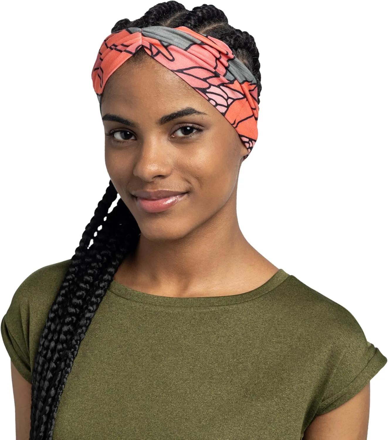 BUFF CoolNet UV Ellipse Headband, UPF50 Sun Protection, Breathable, Cooling HairWrap, Versatile, Quickdry Bandana, Adult Size
