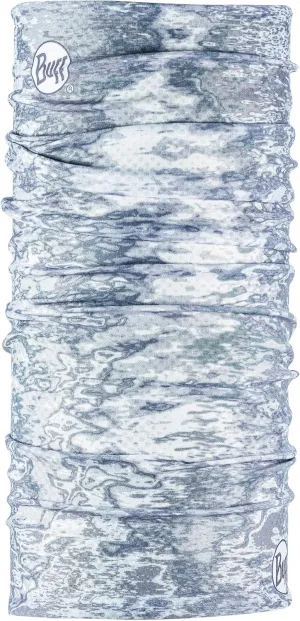 BUFF CoolNet UV Neck Gaiter, UPF 50 Sun Protection, Breathable, Versatile, Quick Dry Face Mask, White & Grey, Adult Size